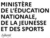 Logo Ministère éducation nationale jeunesse et sports
